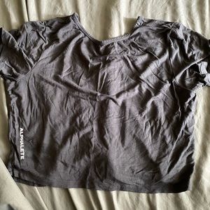 Alphalete aspire crop top medium grey